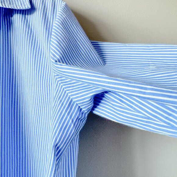 Japna blue stripe button down shit medium - Picture 6 of 16